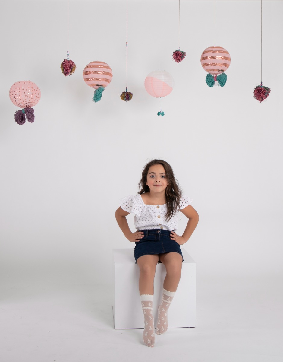 Orchid Girls Ankle Hıgh cream