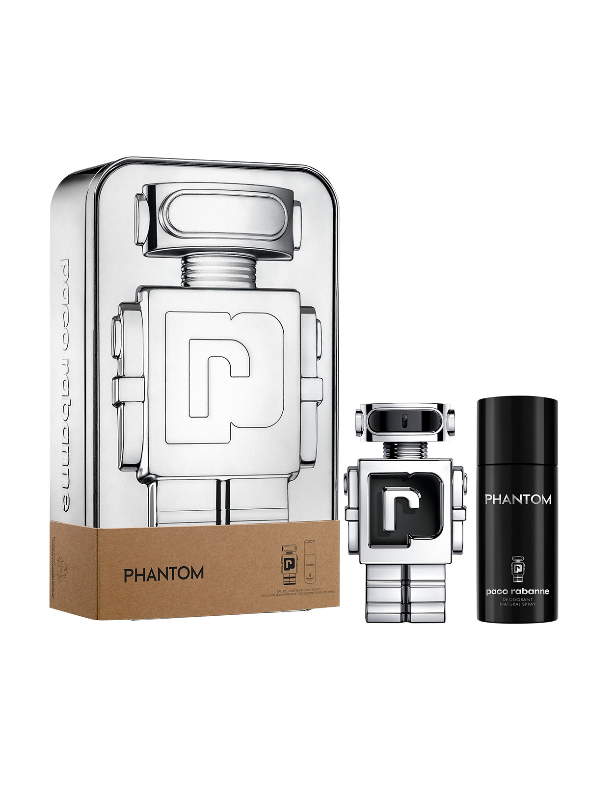 Paco Rabanne Phantom Eau De Toilette  Set For Men