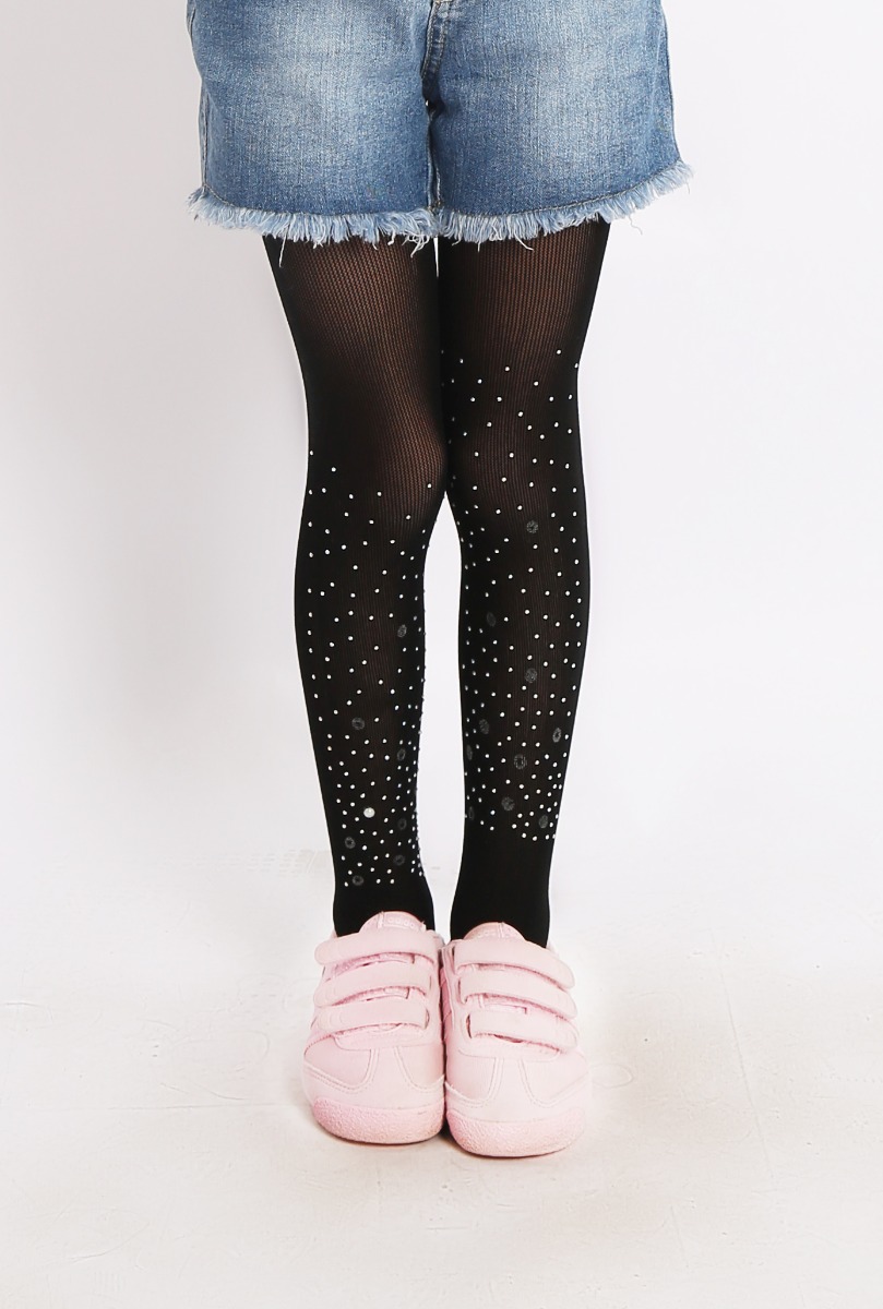 Pearl Girls Fishnet Tight Black