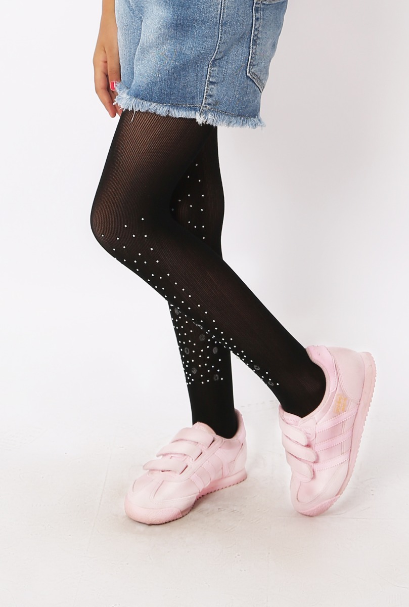 Pearl Girls Fishnet Tight Black