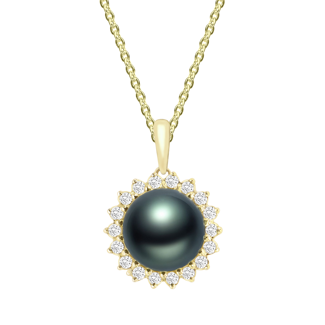 Pearl and Diamond Pendant-O01200