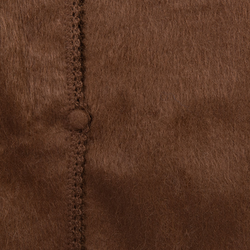 Poncho coat brown with buttons