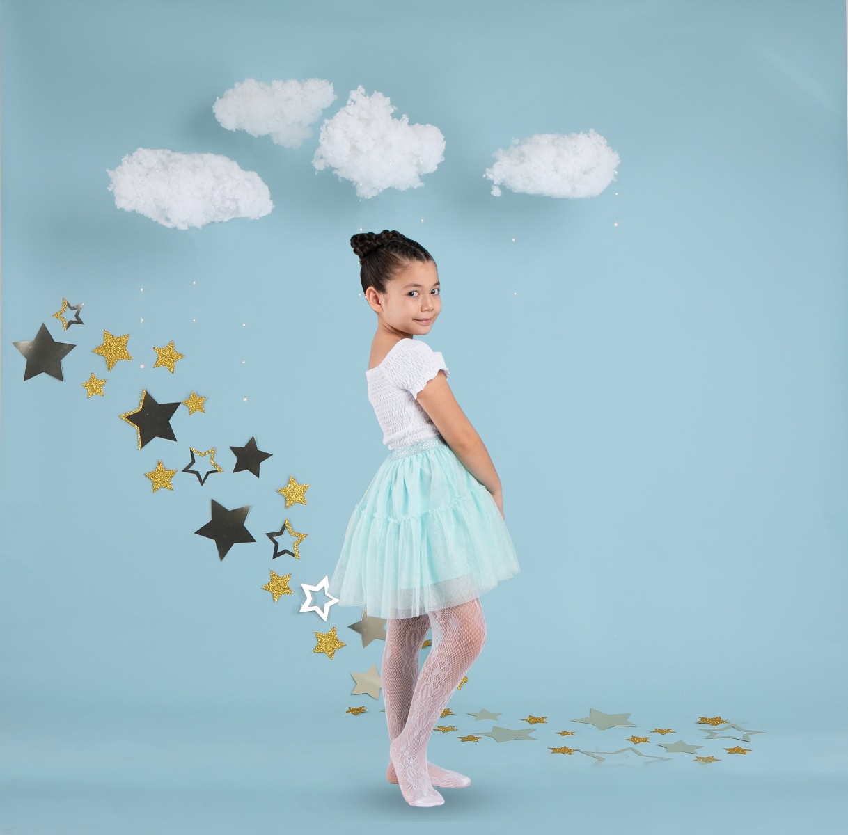 Rosas Girls Fishnet Tight Off White