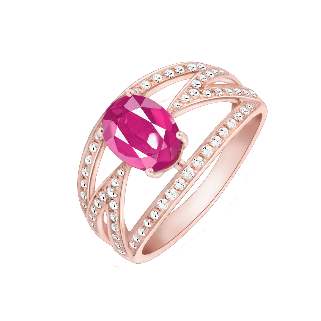 Ruby and Diamond Ring-O02811