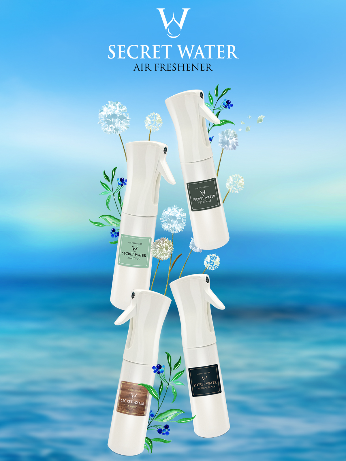 Secret Water Tropical Black Air Freshener 3