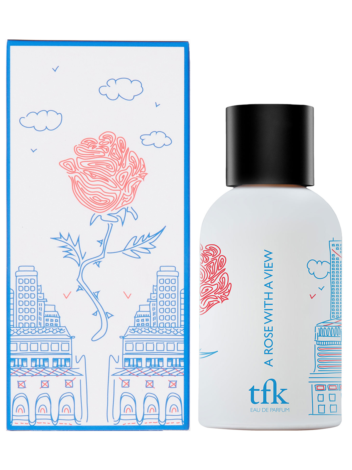 Tfk A Rose With A View fro Unisex Eau De Parfum