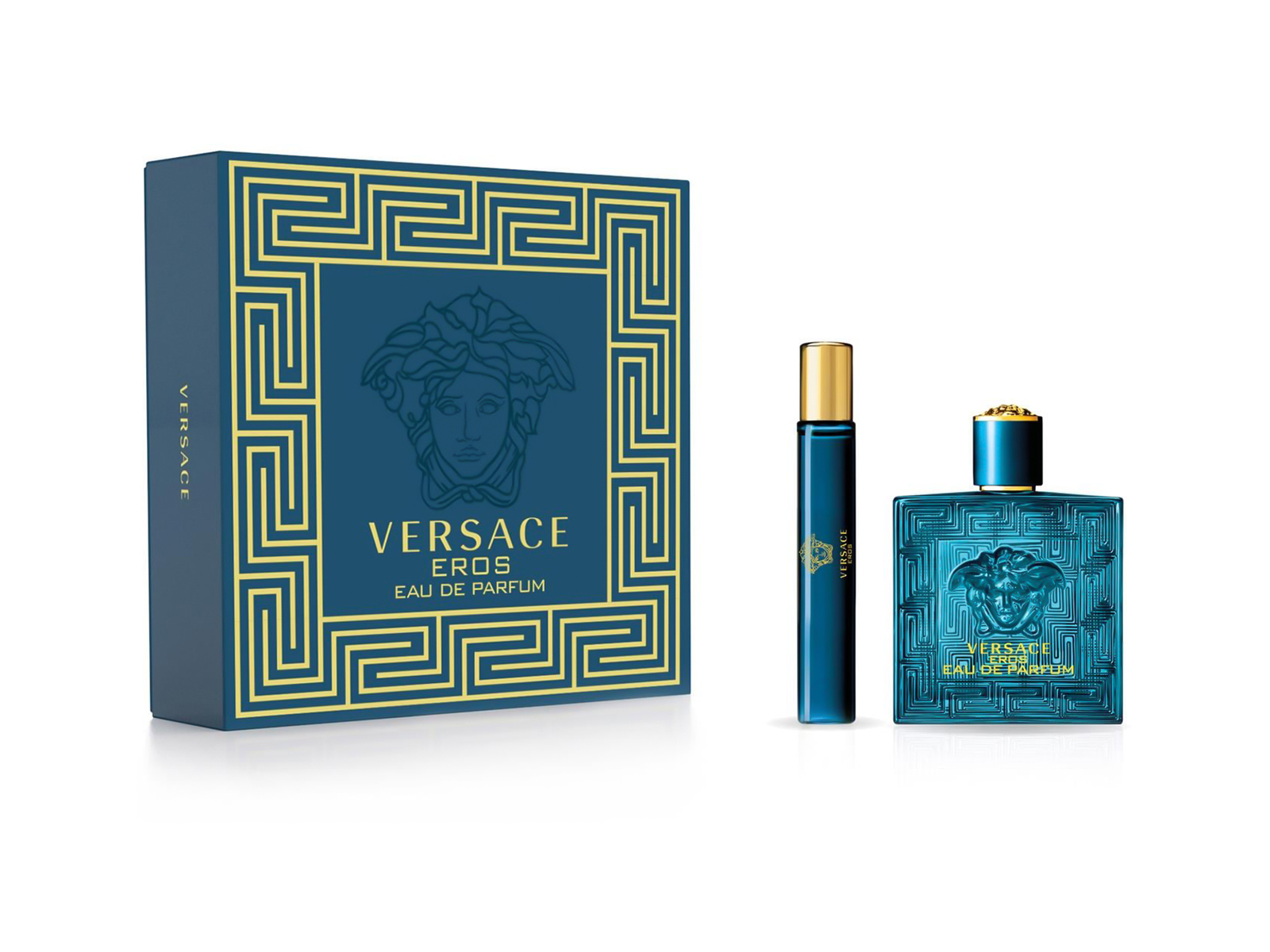 Versace Eros Eau De Parfum  Set For Men