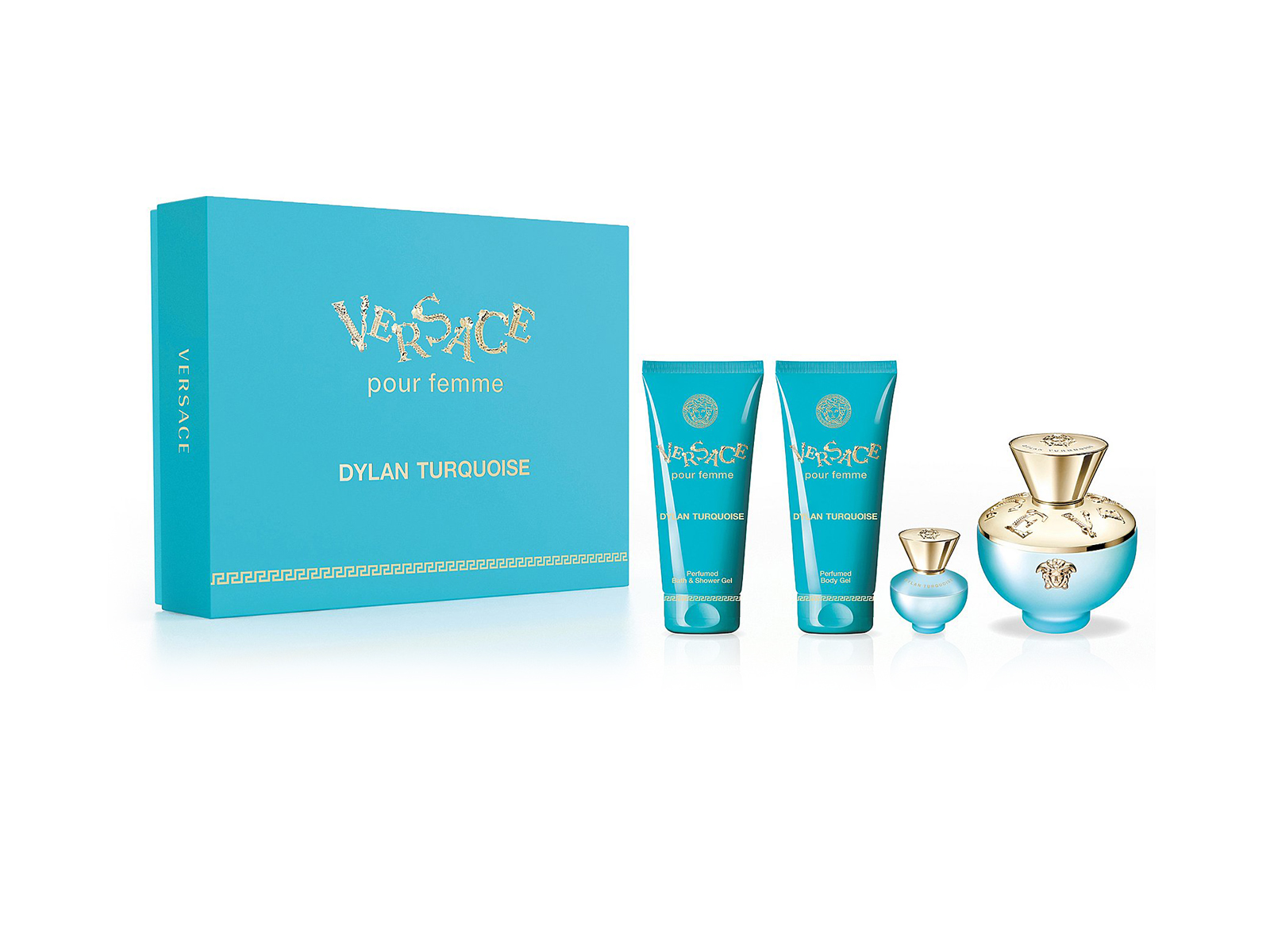 Versace Pour Femme Dylan Torquoise Eau De Toilette  Set Formen
