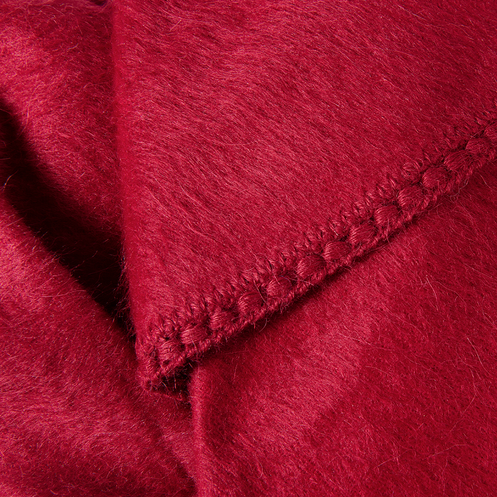 Wool poncho red coat