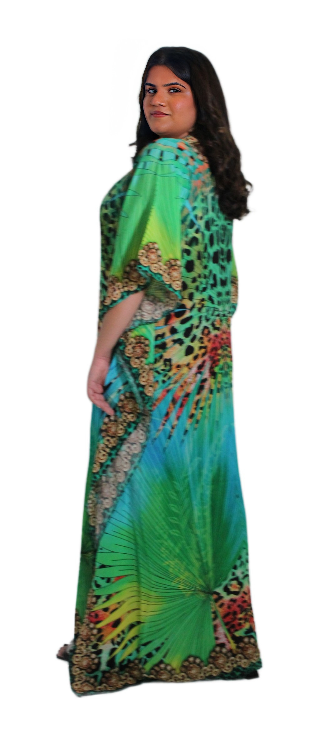 Women"s woven Long Kaftan AFTERSHOCK LONDON