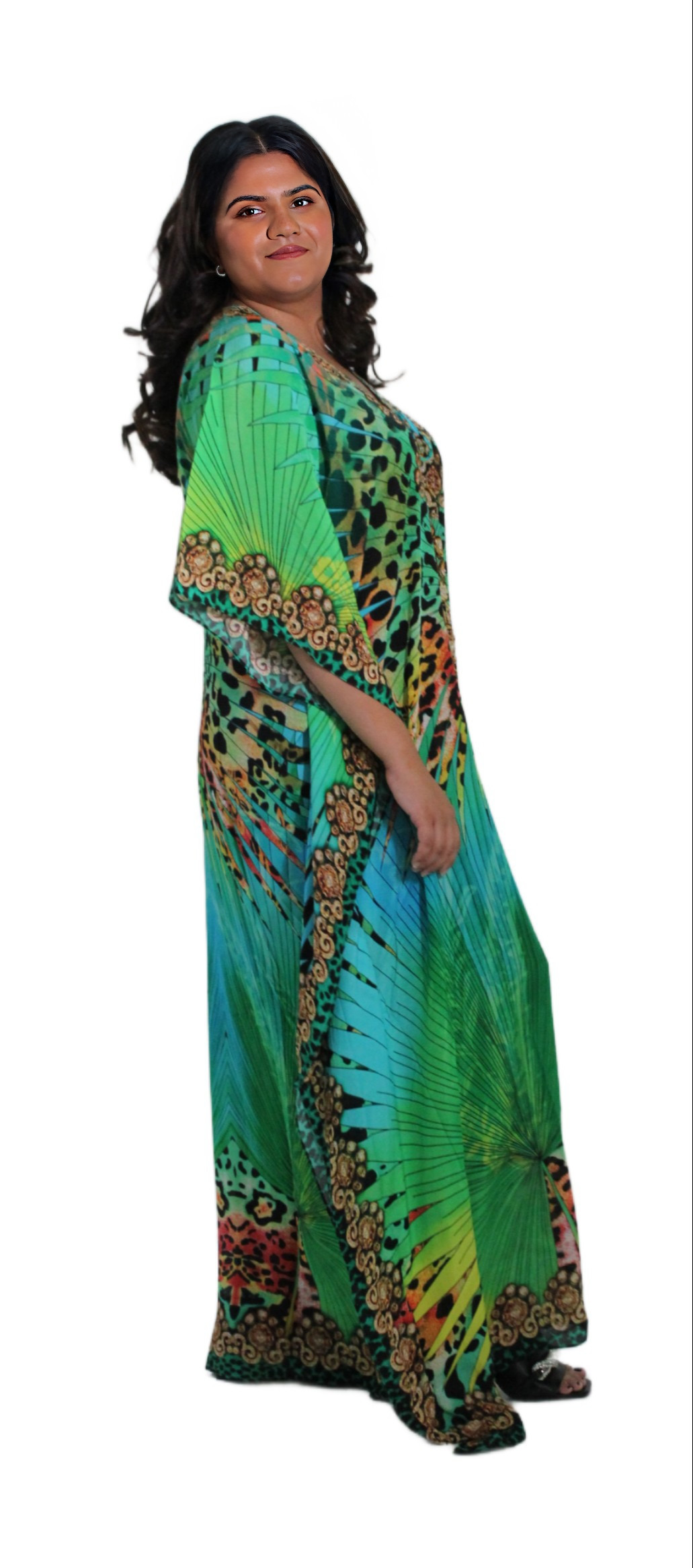 Women"s woven Long Kaftan AFTERSHOCK LONDON