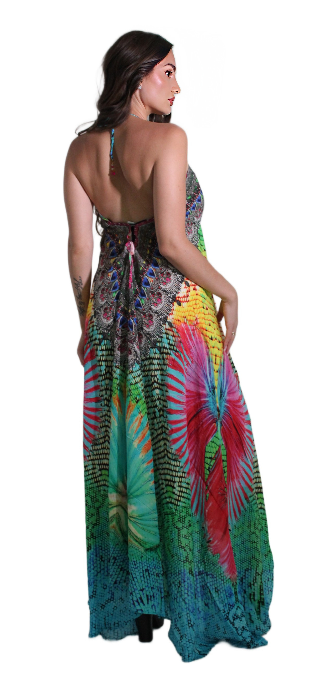 Women Woven Style Hi Low Dress AFTERSHOCK LONDON 