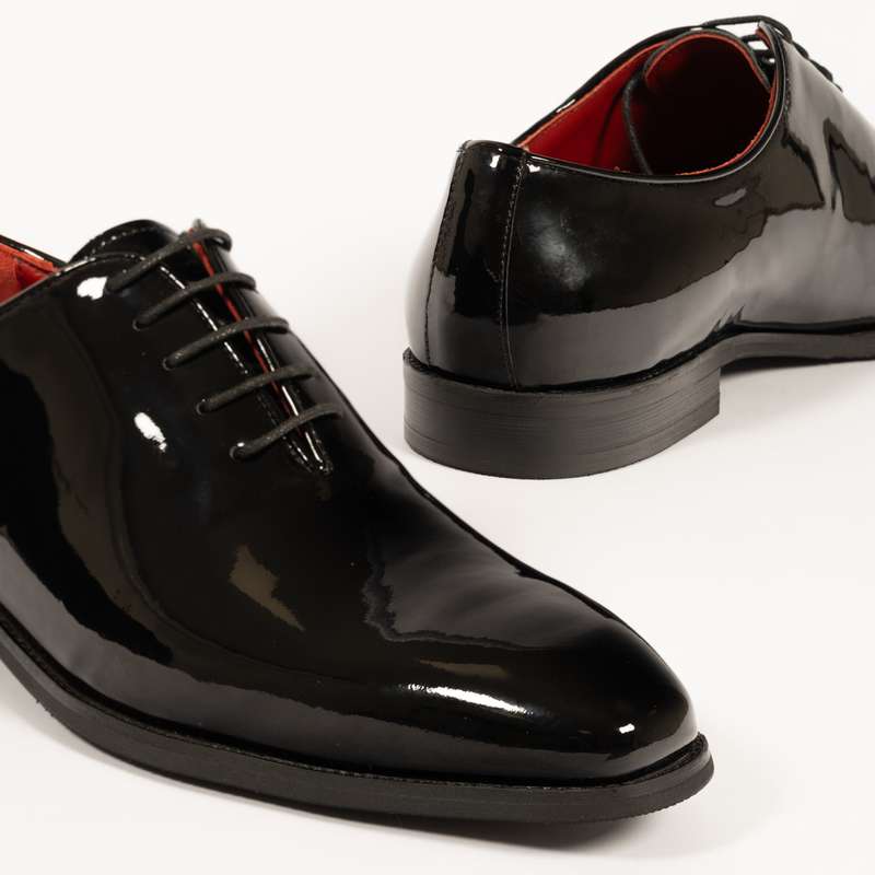 Black Classic Lace-up Tuxedo