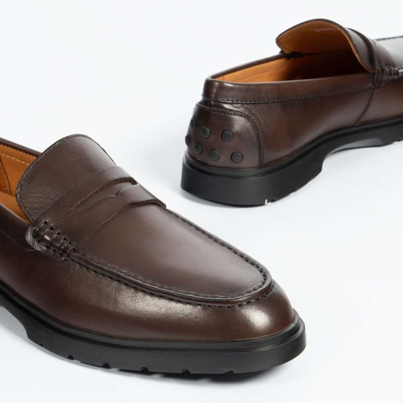 Coffee Penny Soft Loafer