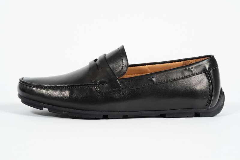 Black Penny Soft Moccasin