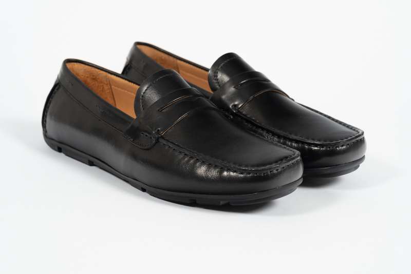 Black Penny Soft Moccasin