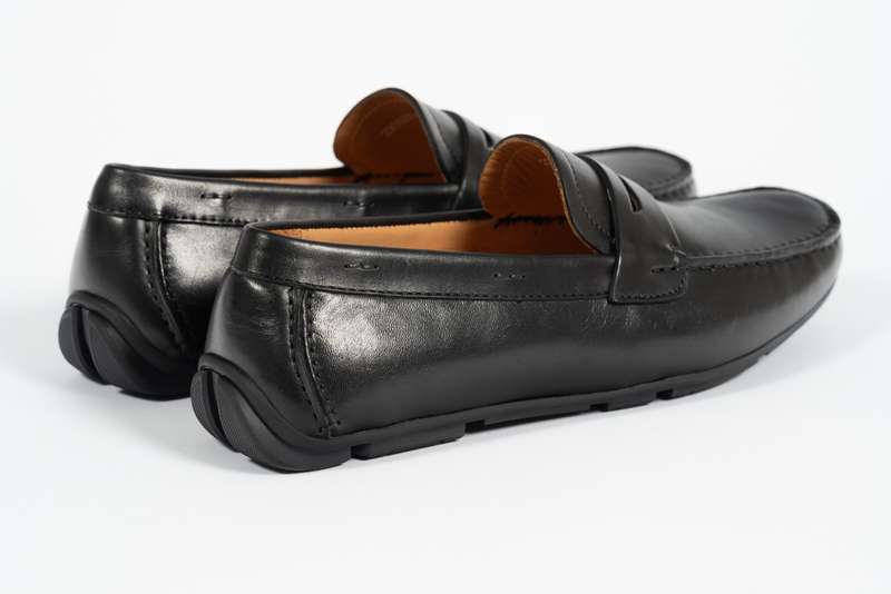Black Penny Soft Moccasin