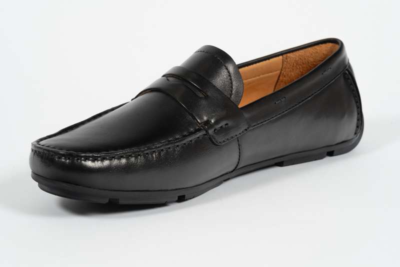 Black Penny Soft Moccasin