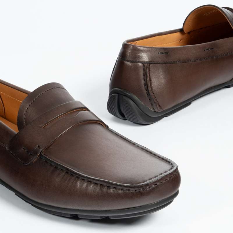 Coffee Penny Soft Moccasin