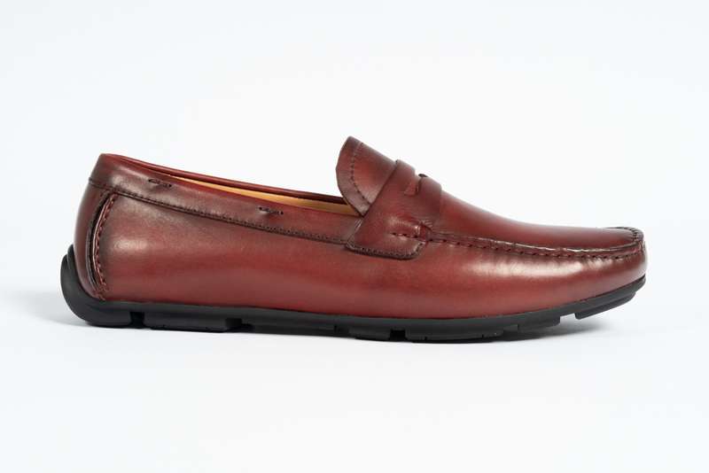Maroon Penny Soft Moccasin