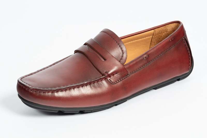 Maroon Penny Soft Moccasin