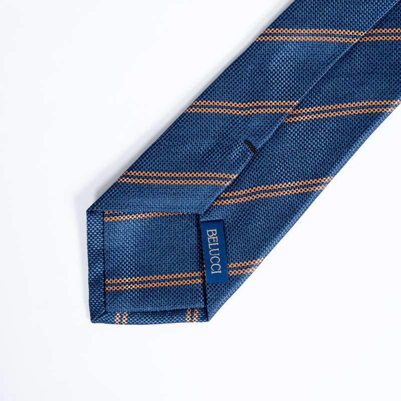 Navy Striped Tie-8