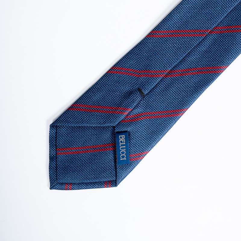 Navy Striped Tie-6