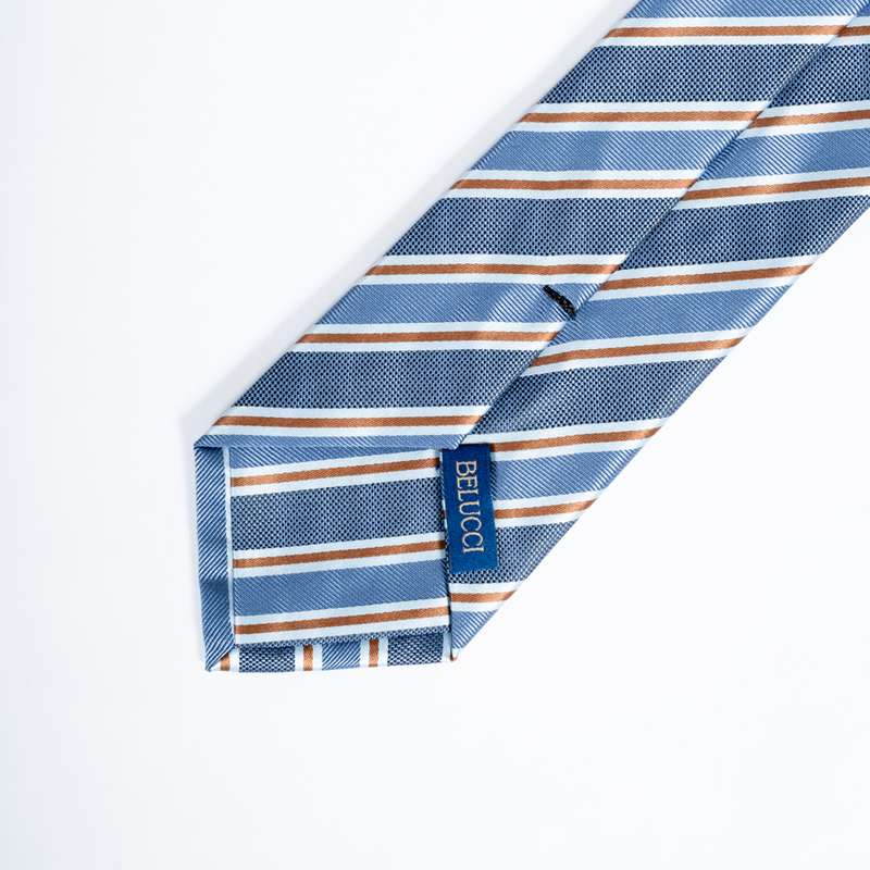 Blue Striped Tie-3