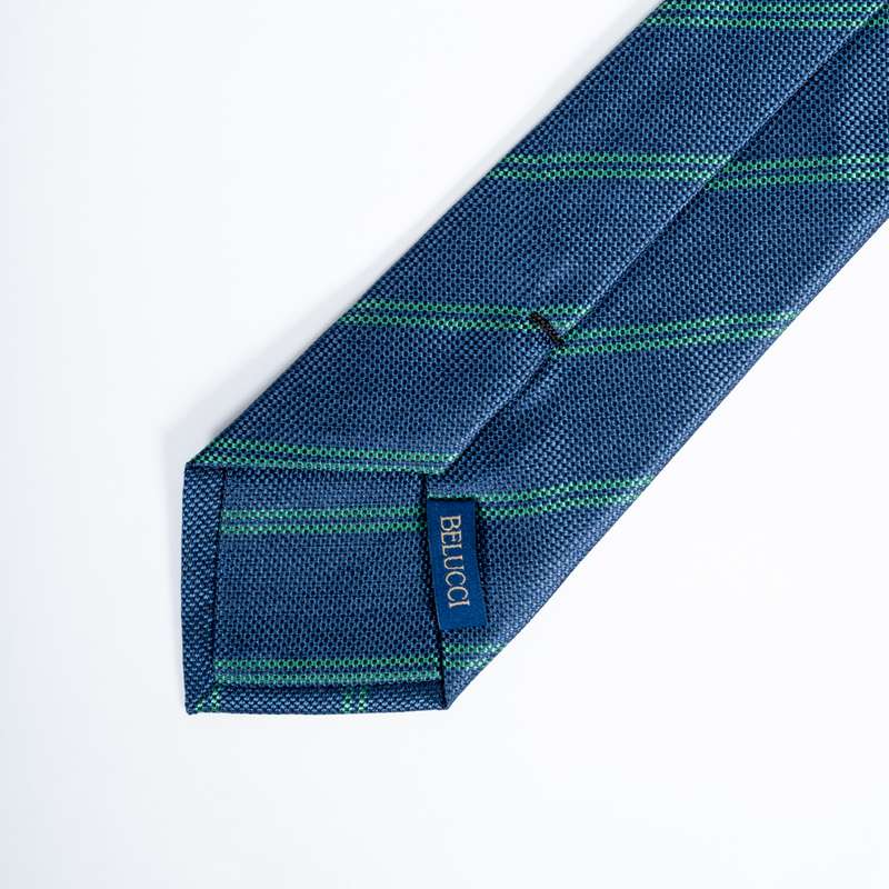 Navy Striped Tie-11