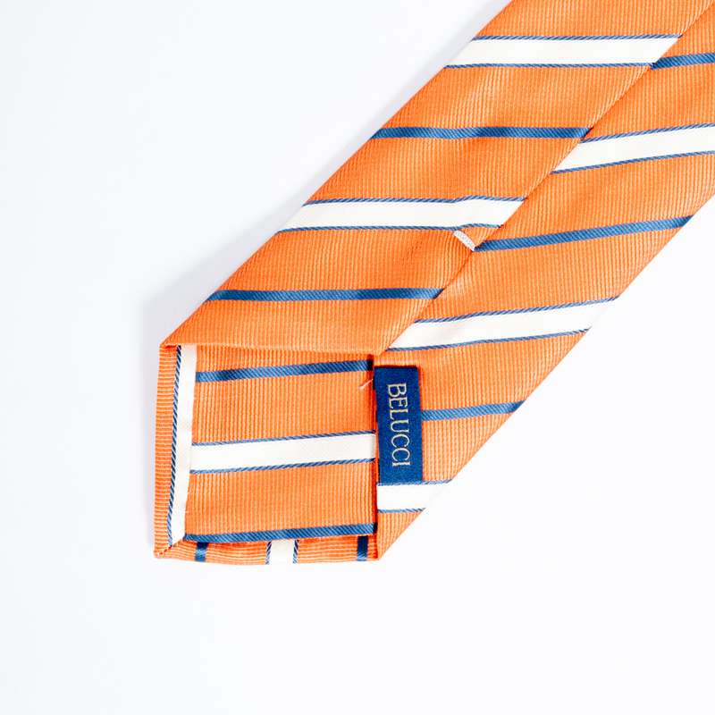 Orange Striped Tie