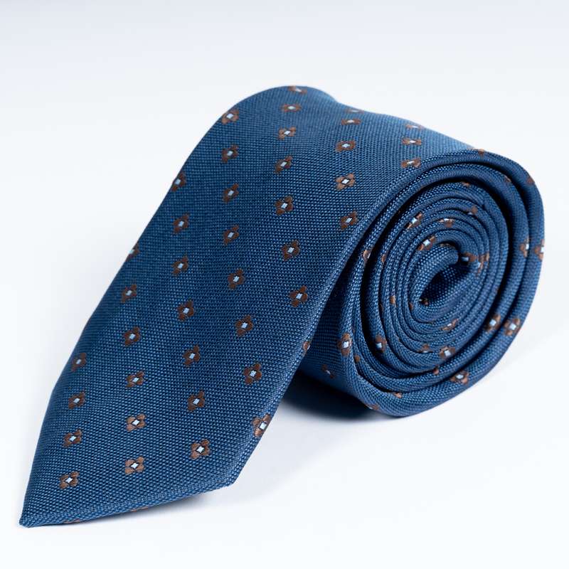 Navy Flowered Tie-11