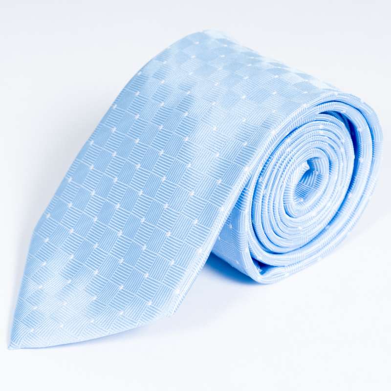 Light Blue Patterned Tie-1