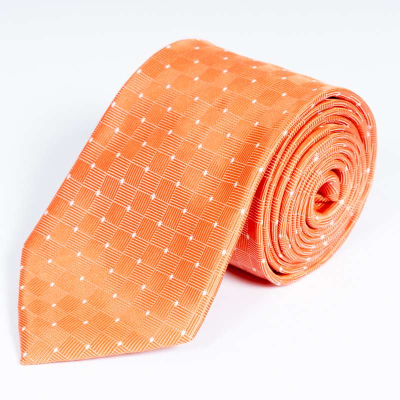 Orange Patterned Tie