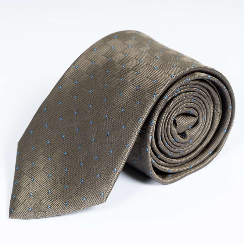 D.Olive Patterned Tie