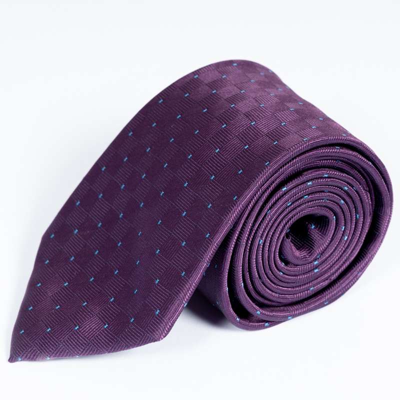 Purple Patterned Tie
