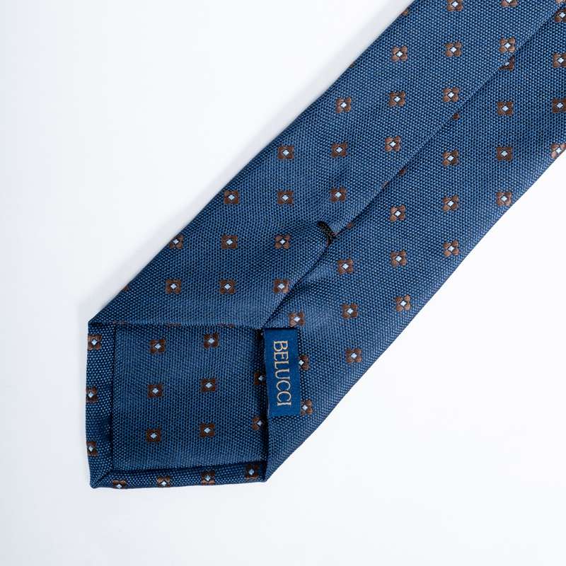 Navy Flowered Tie-11