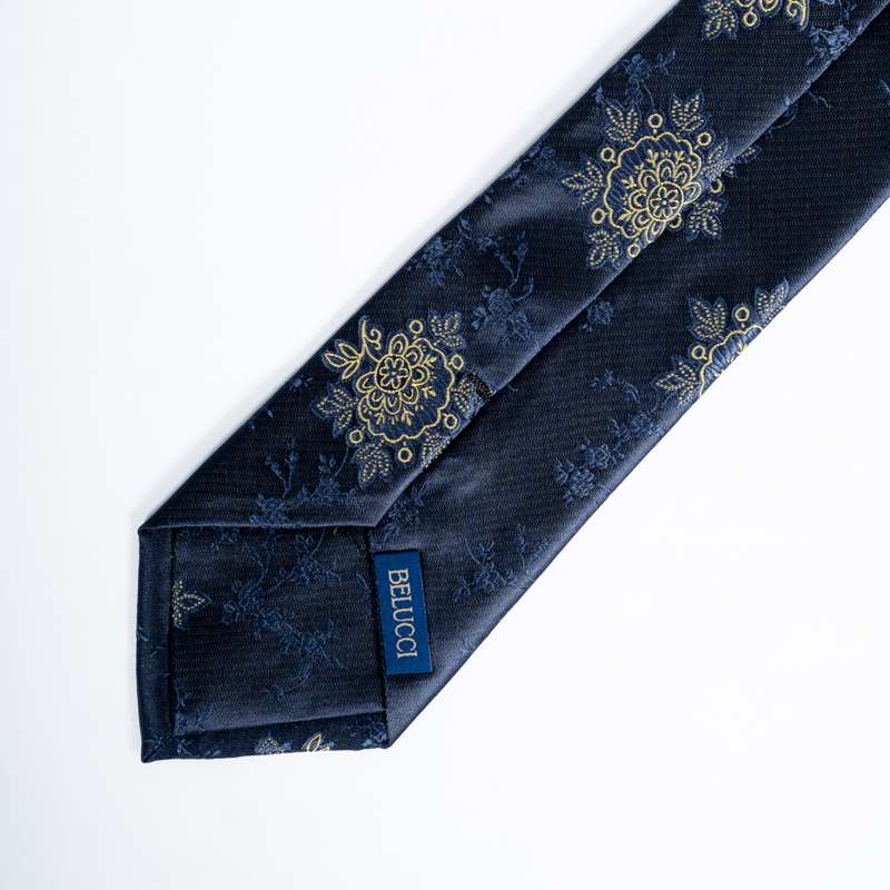 Navy Graphic Tie-10