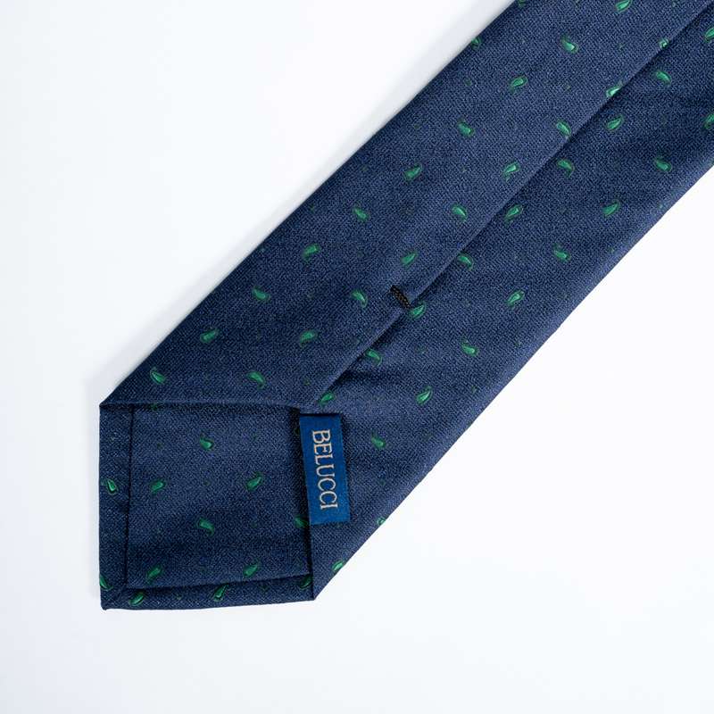 Navy Graphic Tie-8