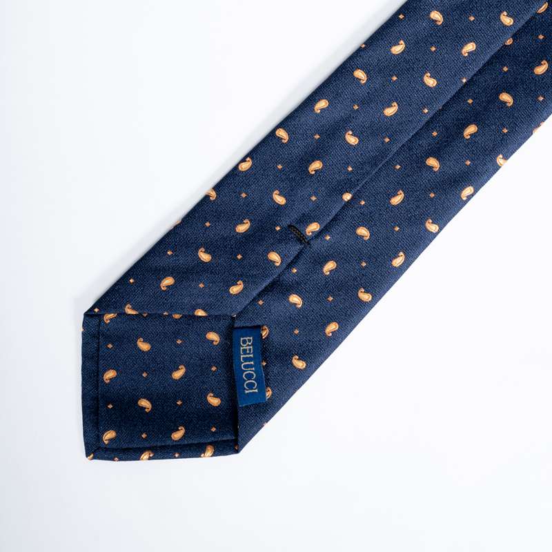 Navy Graphic Tie-6