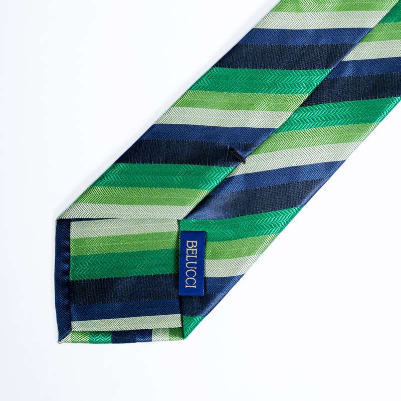 Green Striped Tie-3