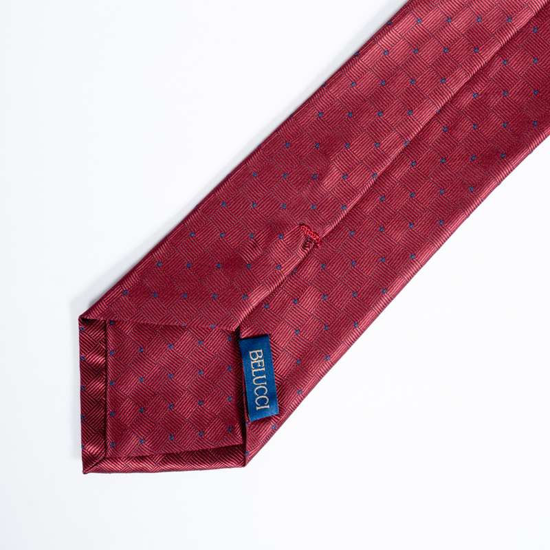 Dark Red Patterned Tie