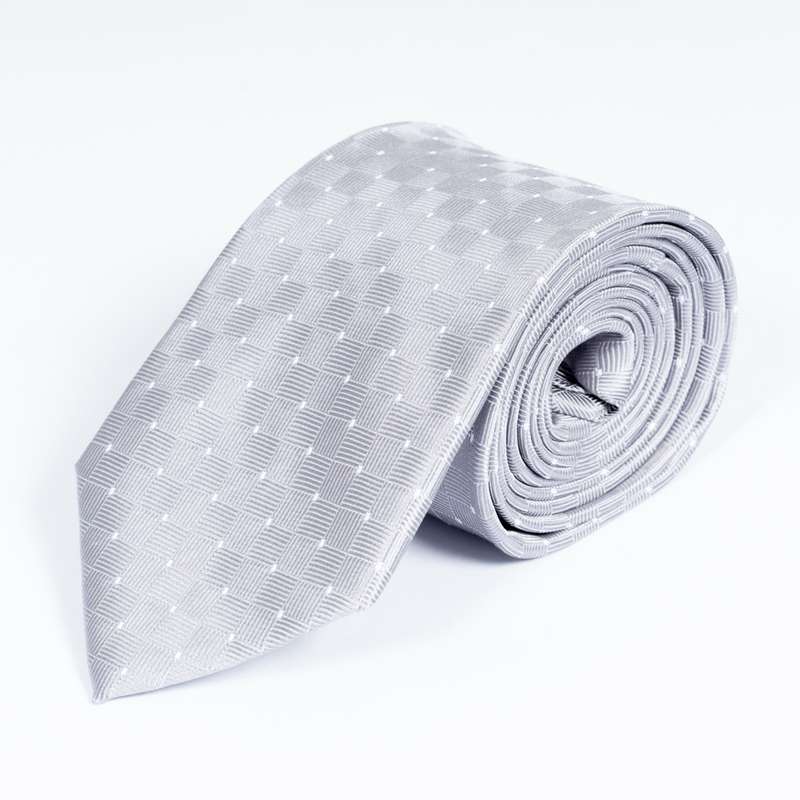 Grey Patterned Tie