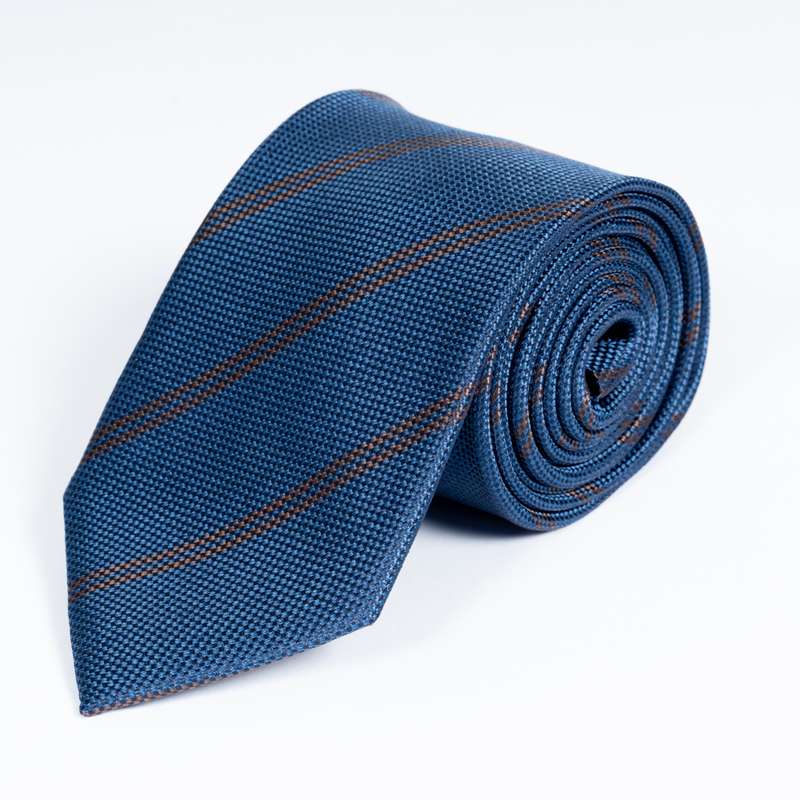 Navy Striped Tie-10