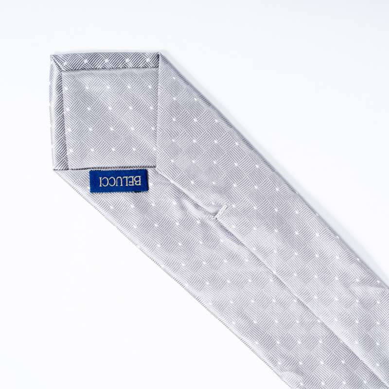 Grey Patterned Tie