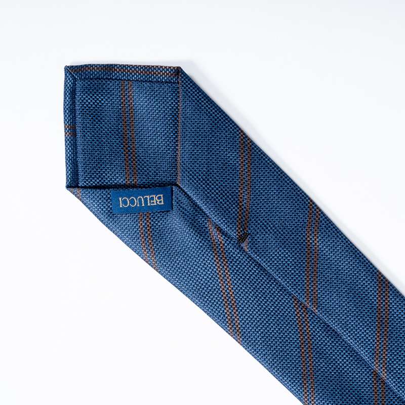 Navy Striped Tie-10