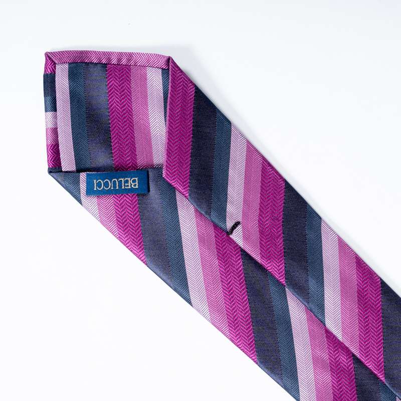 Fuchsia Striped Tie