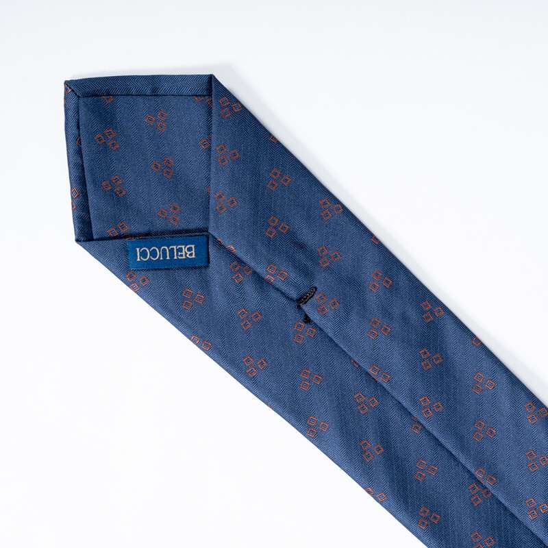 Navy Graphic Tie-9