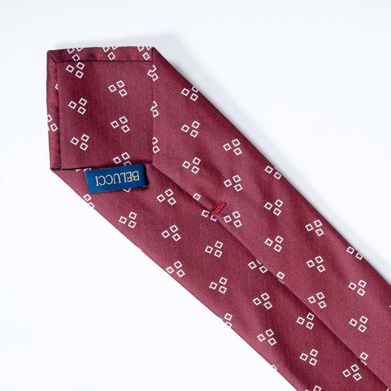 Dark Red Graphic Tie