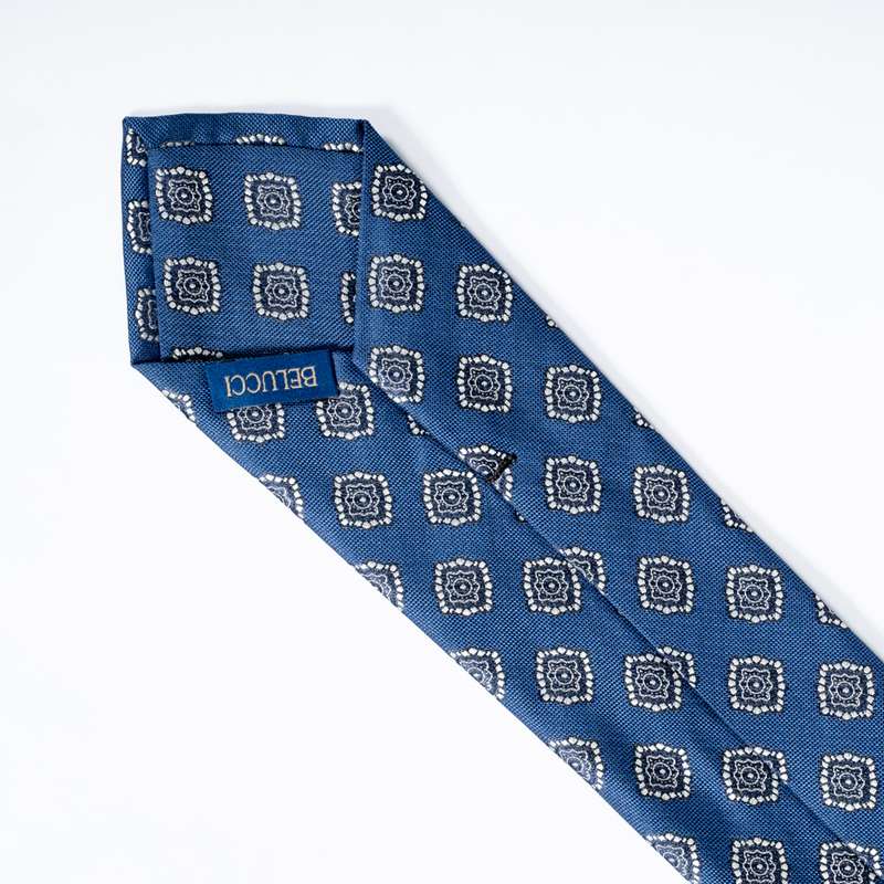 Navy Flowered Tie-13