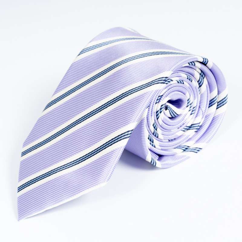 Lavender Striped Tie